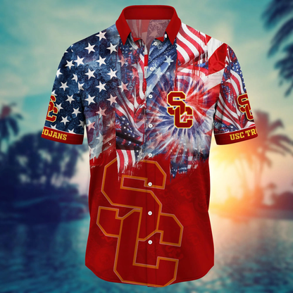 USC Trojans - Hawaii Shirt  For Fans, Summer Football Shirts VT-HW001