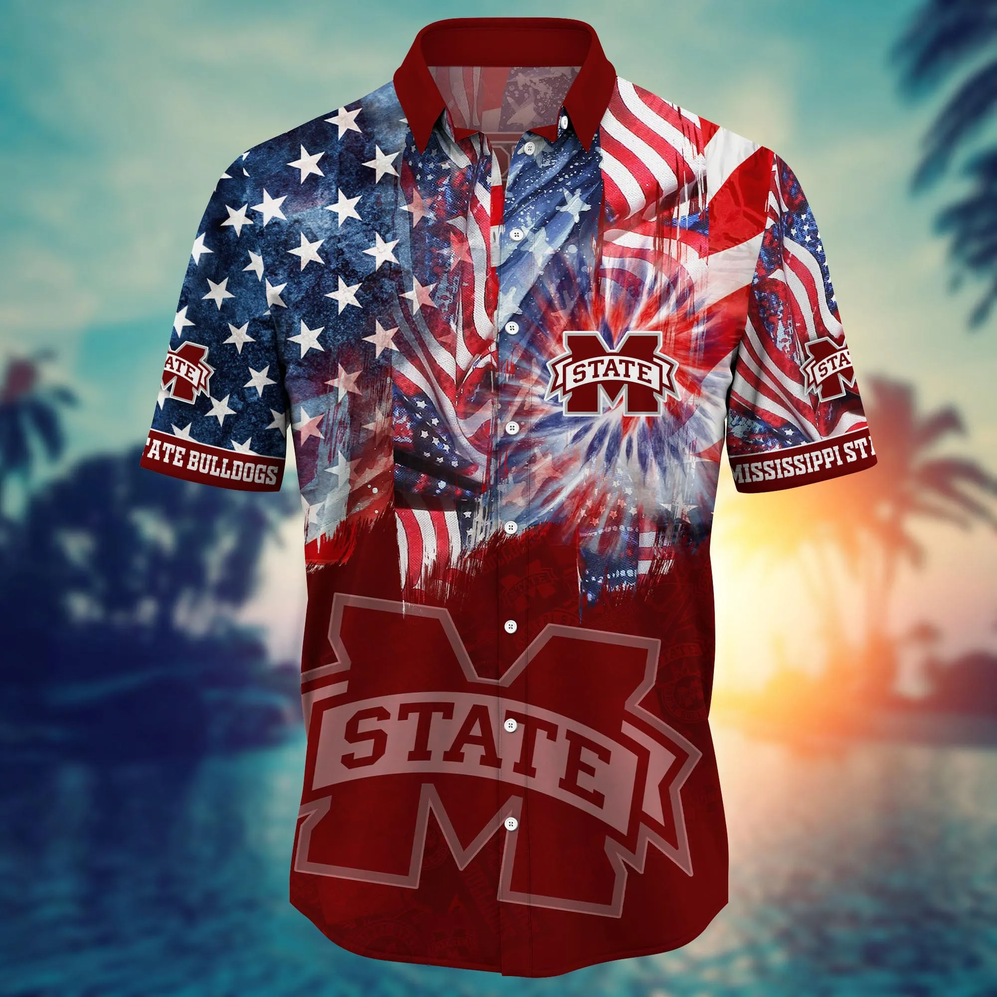 Mississippi State Bulldogs - Hawaii Shirt  For Fans, Summer Football Shirts VT-HW001