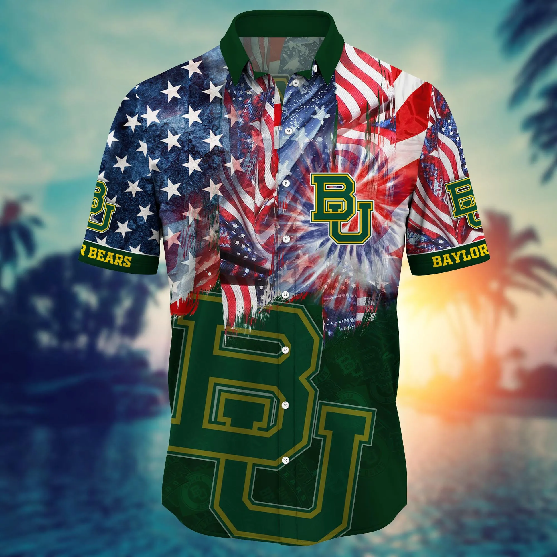 Baylor Bears - Hawaii Shirt  For Fans, Summer Football Shirts VT-HW001