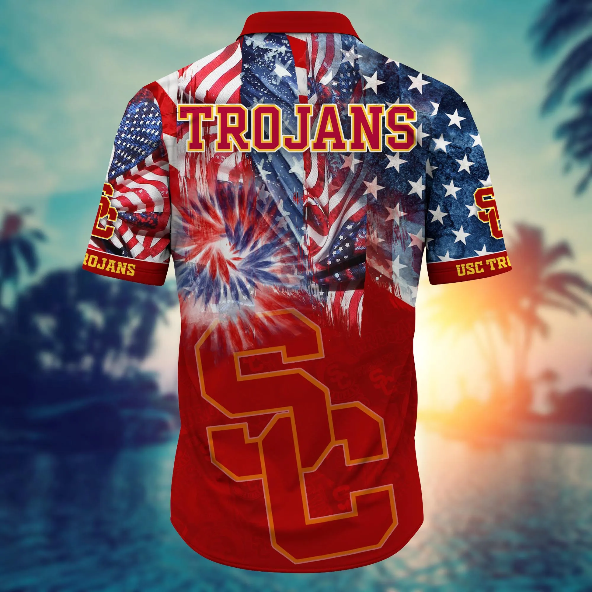 USC Trojans - Hawaii Shirt  For Fans, Summer Football Shirts VT-HW001