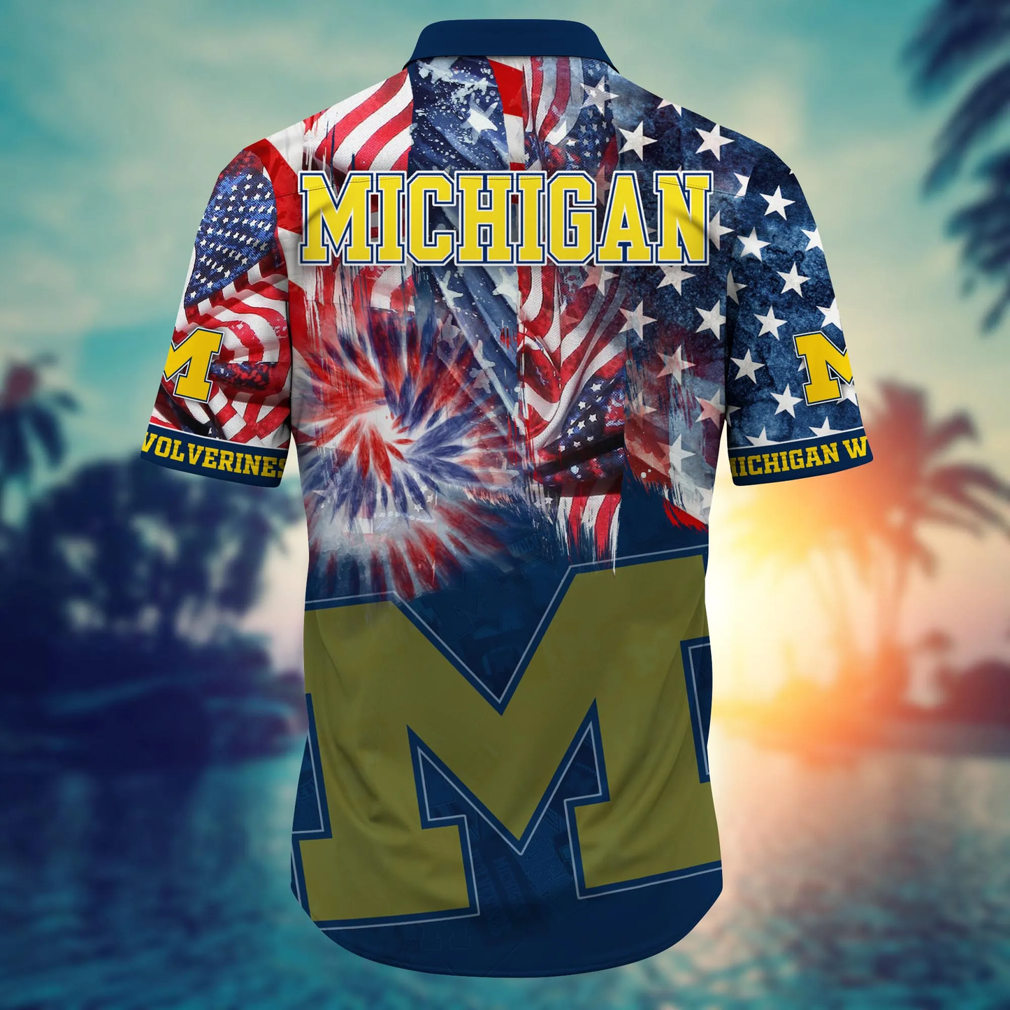 Michigan Wolverines - Hawaii Shirt  For Fans, Summer Football Shirts VT-HW001