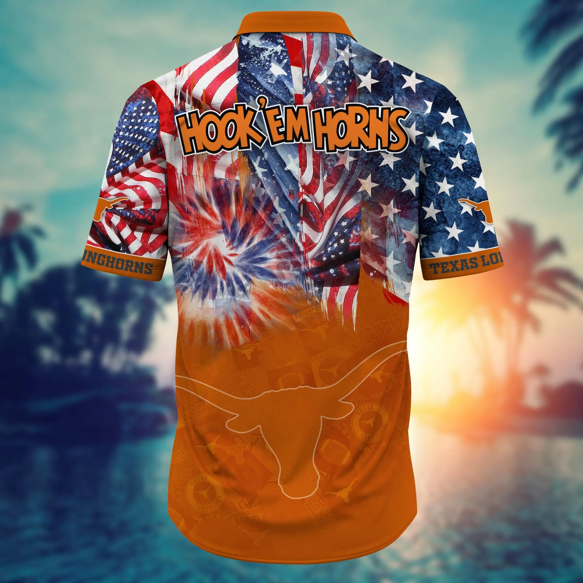 Texas Longhorns - Hawaii Shirt For Fans, Summer Football Shirts VT-HW001