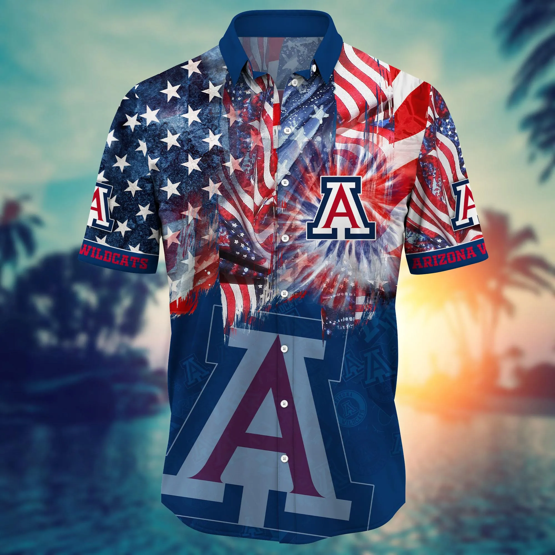 Arizona Wildcats - Hawaii Shirt  For Fans, Summer Football Shirts VT-HW001