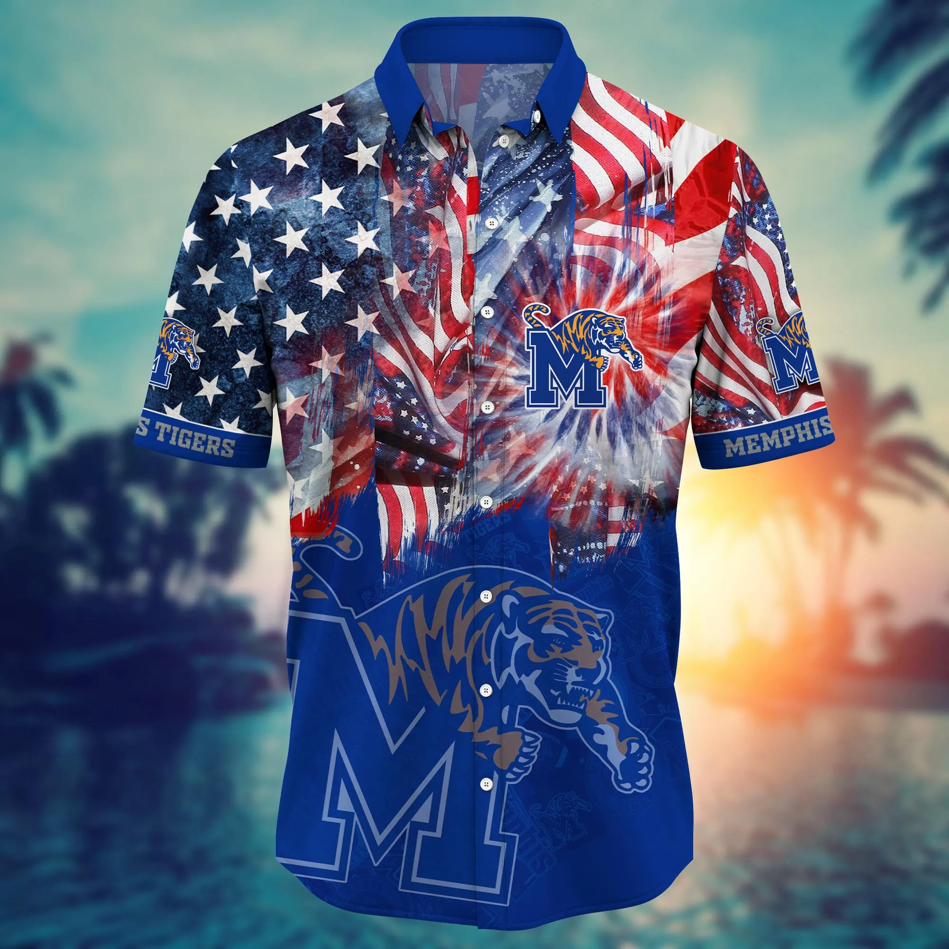 Memphis Tigers - Hawaii Shirt  For Fans, Summer Football Shirts VT-HW001