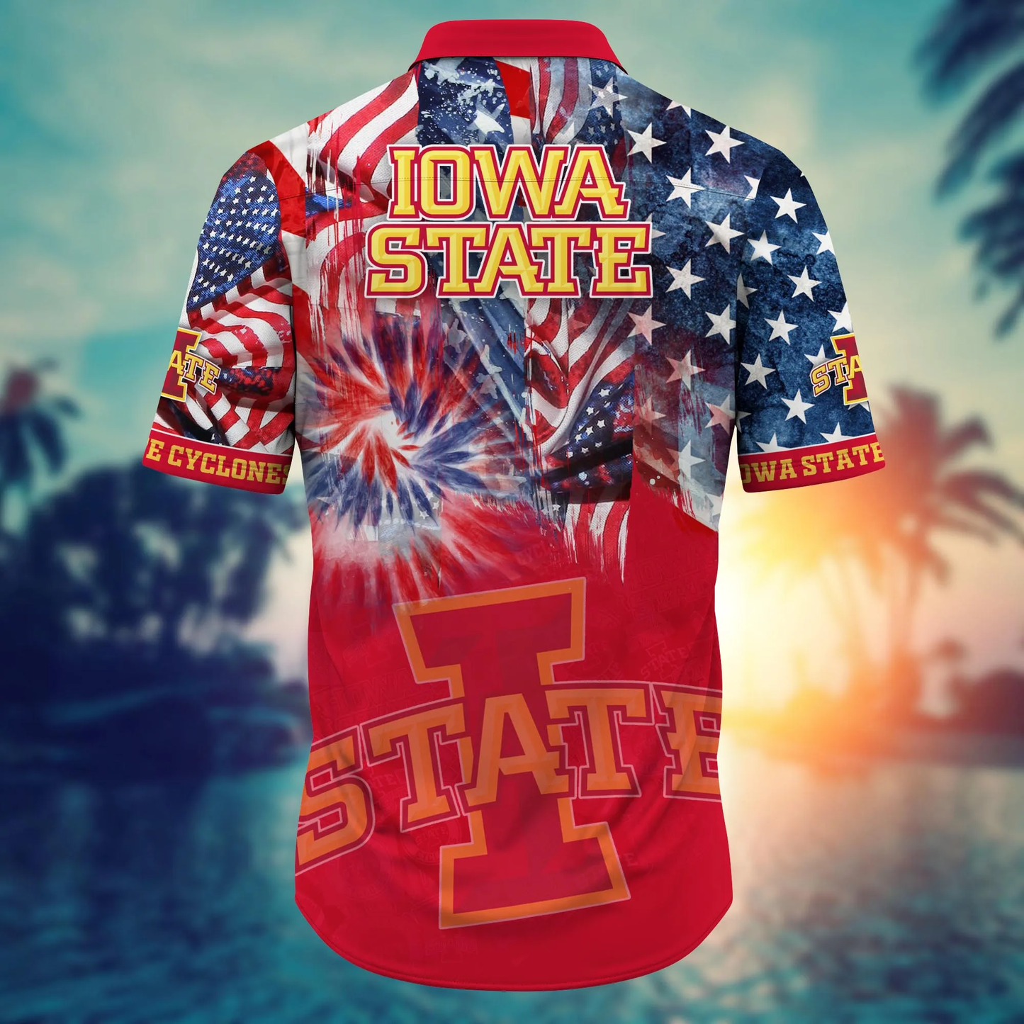 Iowa State Cyclones - Hawaii Shirt  For Fans, Summer Football Shirts VT-HW001