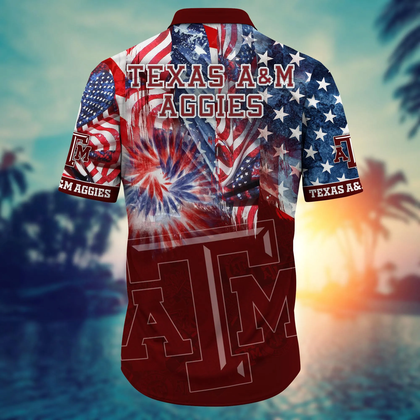 Texas A&M Aggies - Hawaii Shirt  For Fans, Summer Football Shirts VT-HW001