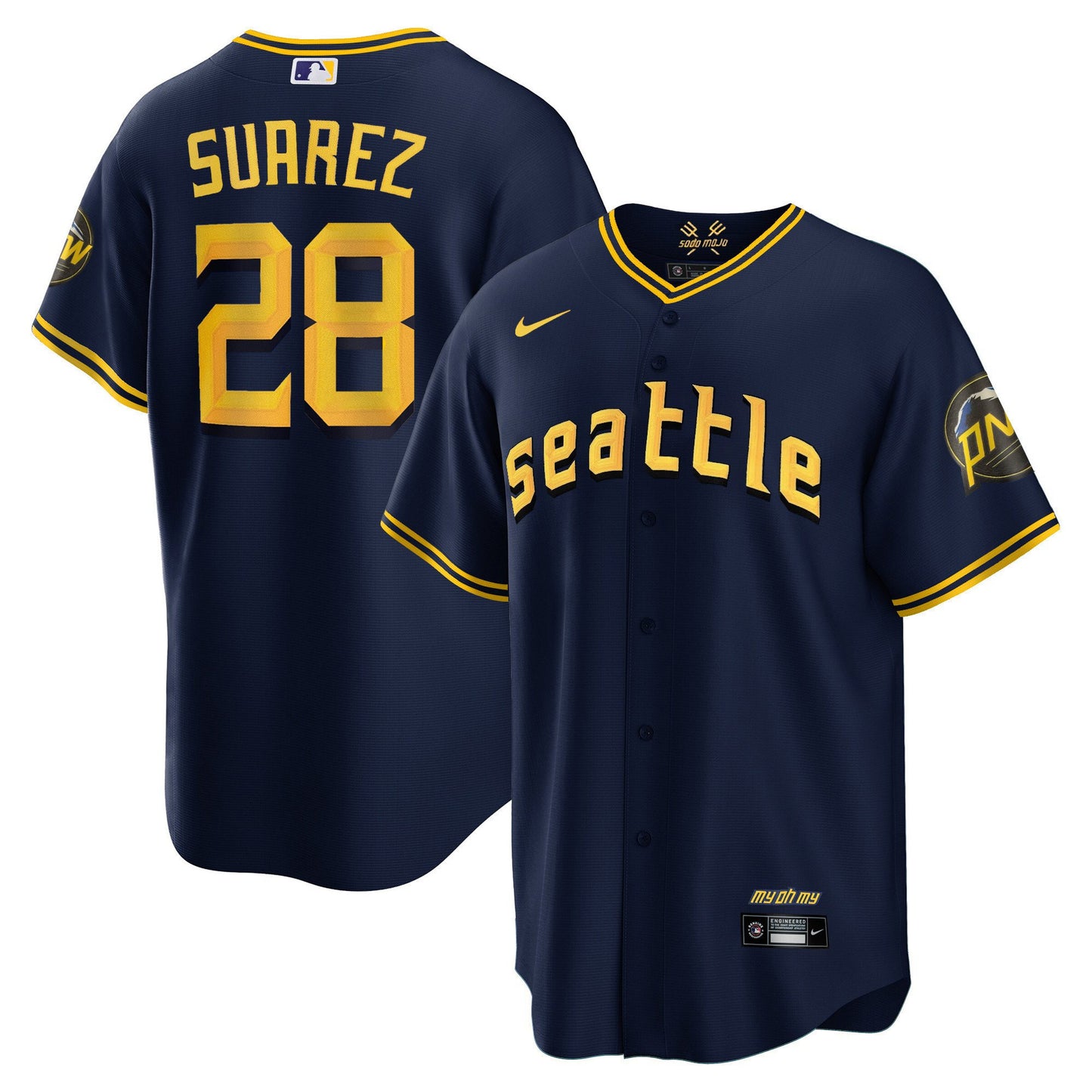 Seattle Mariners 2023 City Connect Collection Jersey - All Stitched