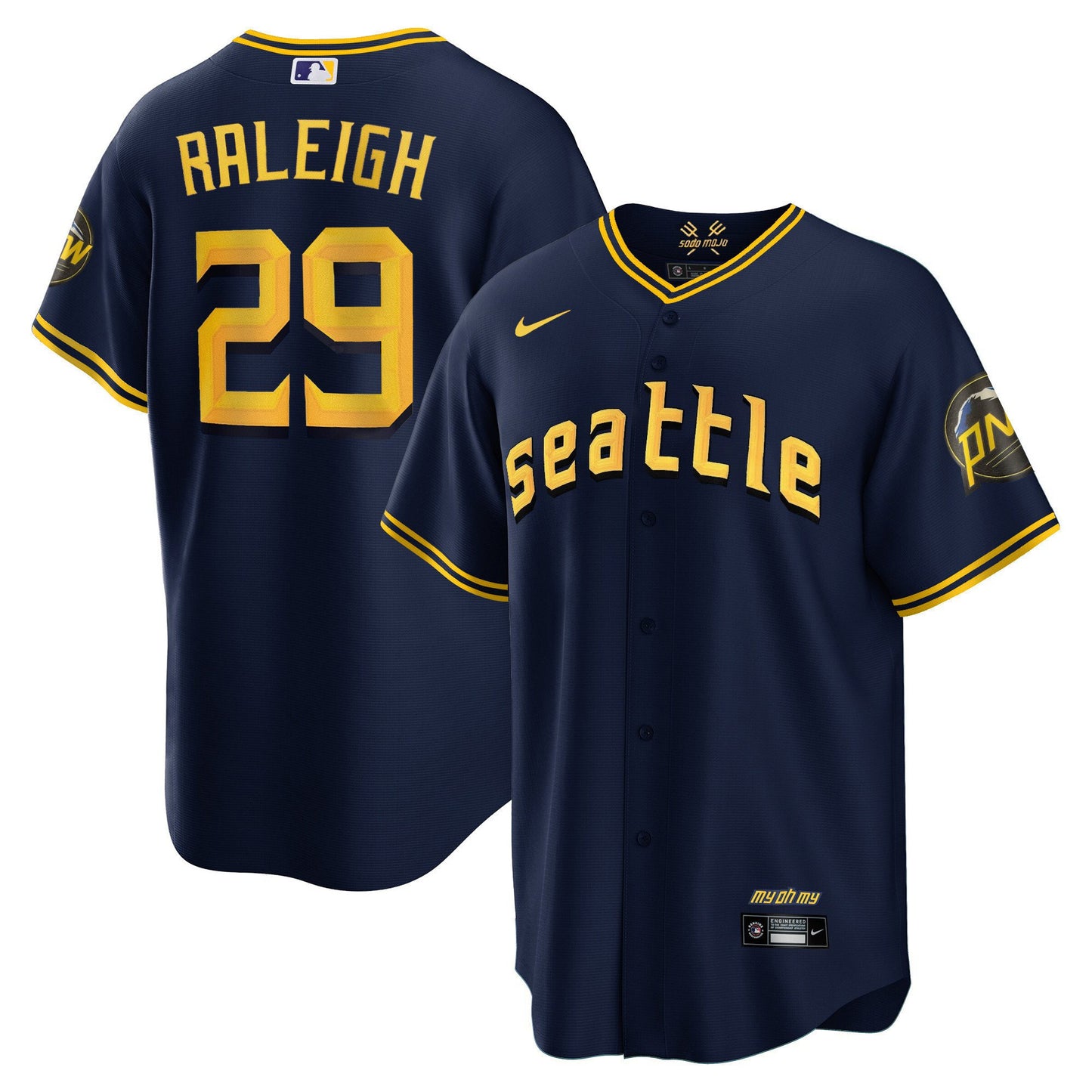 Seattle Mariners 2023 City Connect Collection Jersey - All Stitched