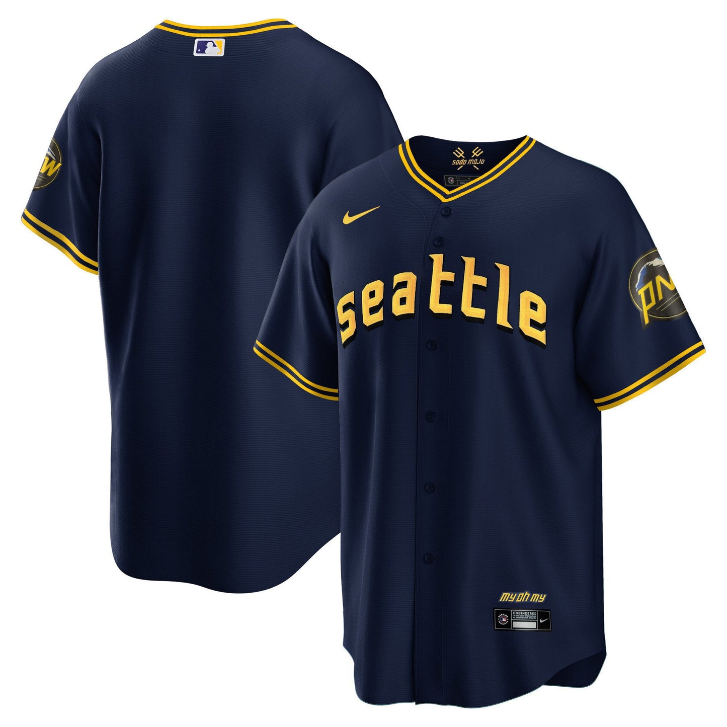 Seattle Mariners 2023 City Connect Collection Jersey - All Stitched