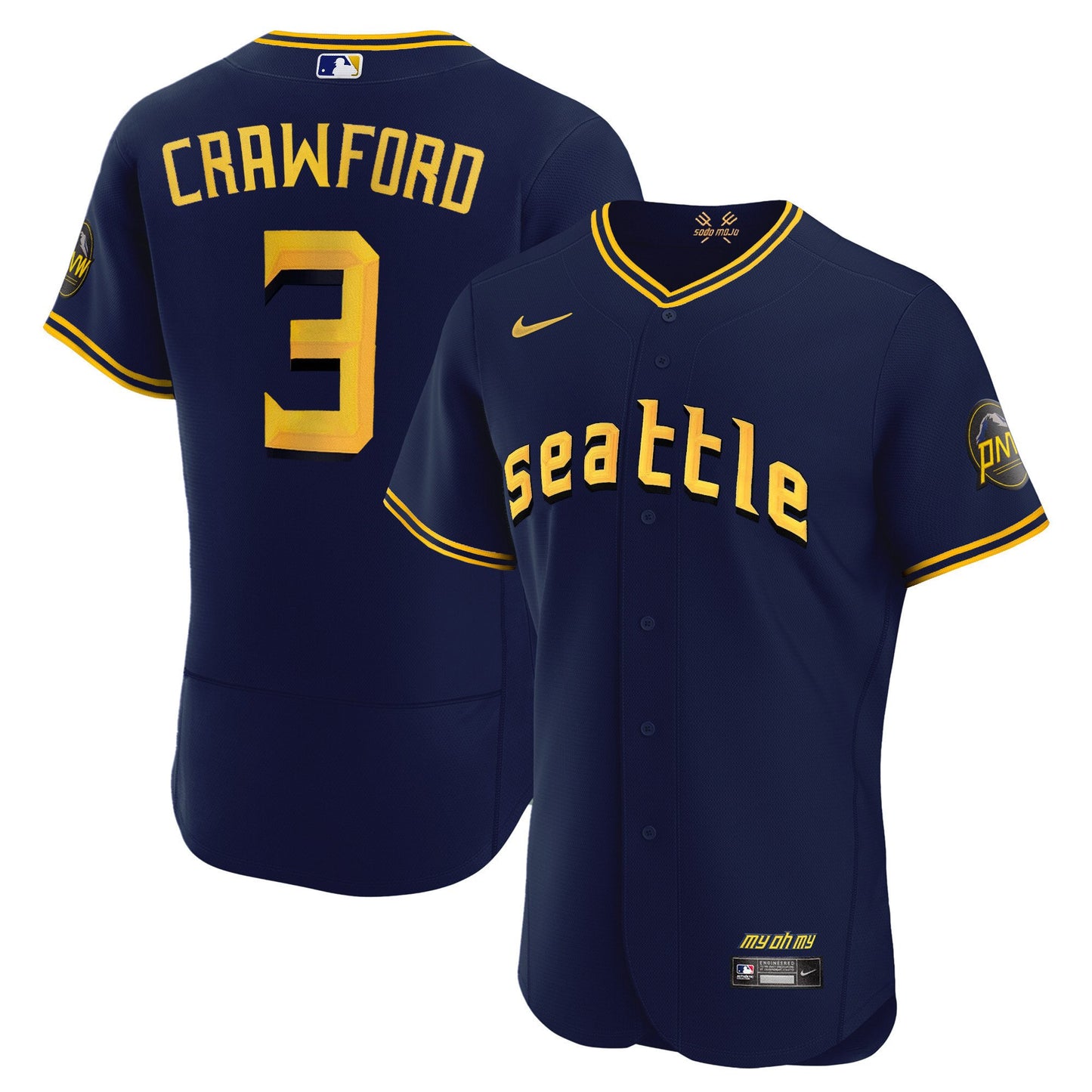 Seattle Mariners 2023 City Connect Collection Jersey - All Stitched