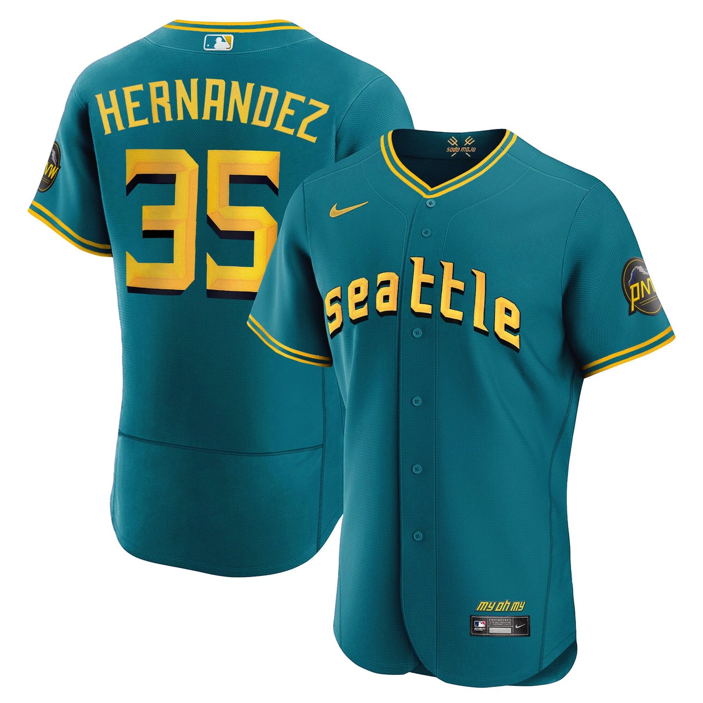 Seattle Mariners 2023 City Connect Collection Jersey - All Stitched