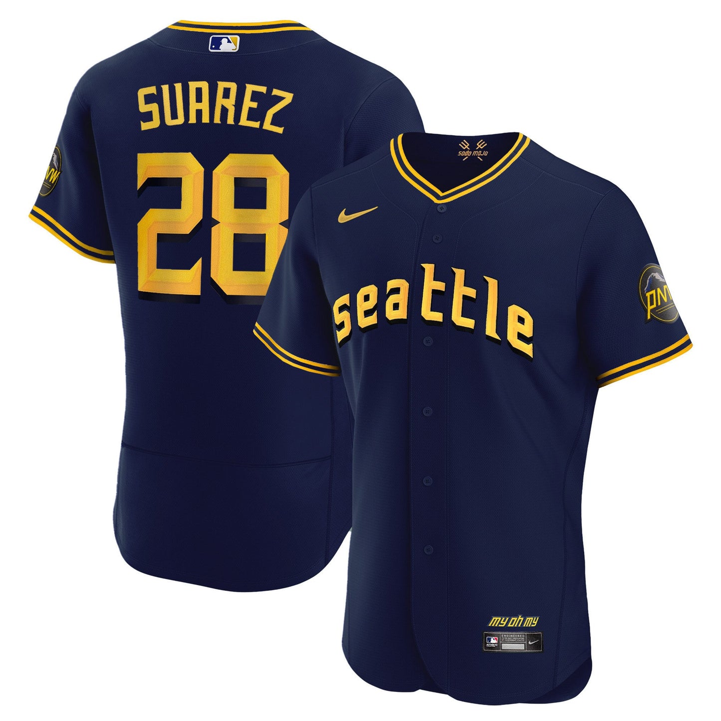 Seattle Mariners 2023 City Connect Collection Jersey - All Stitched