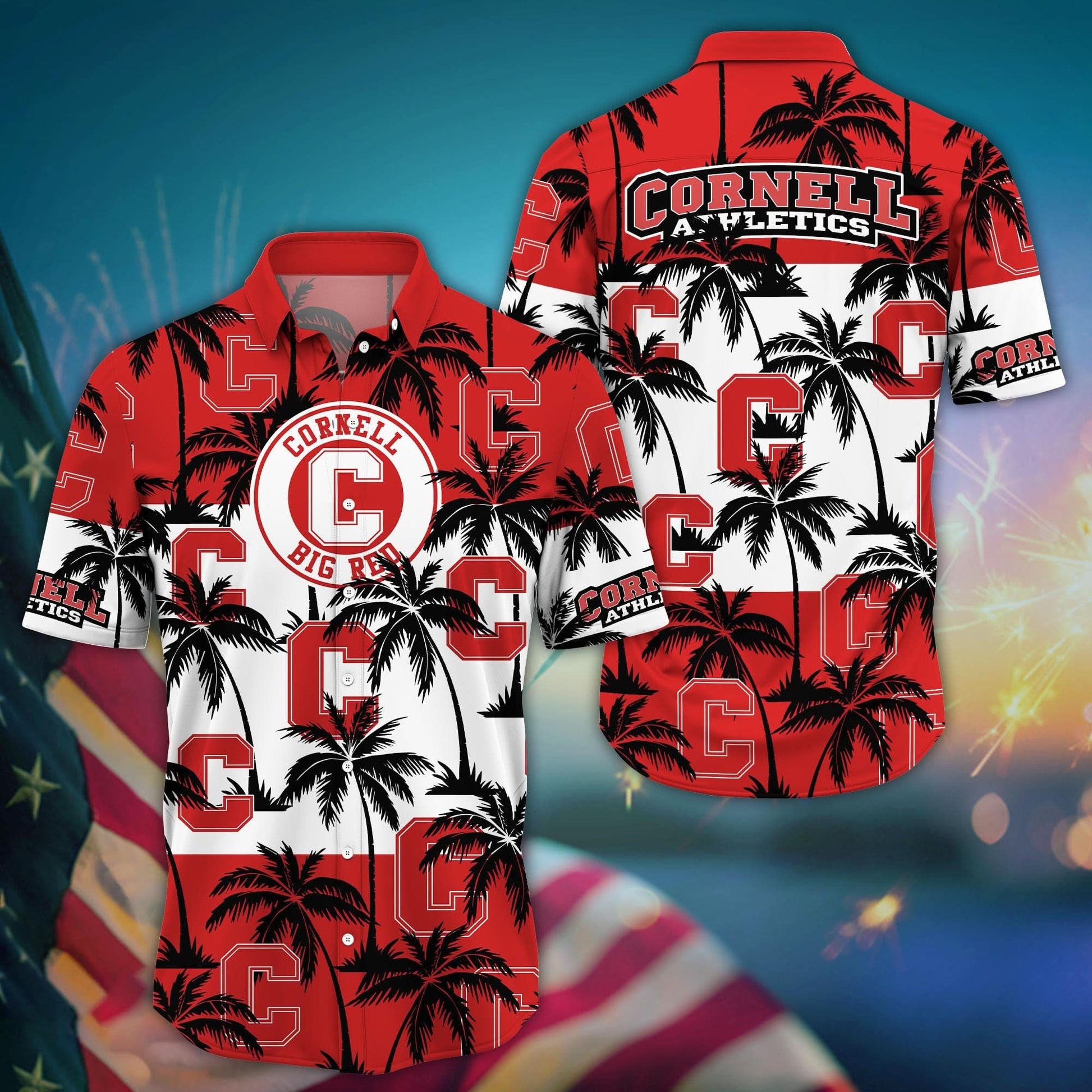 Cornell Big Red - Aloha Shirt Trending Summer - Gift For Fan
