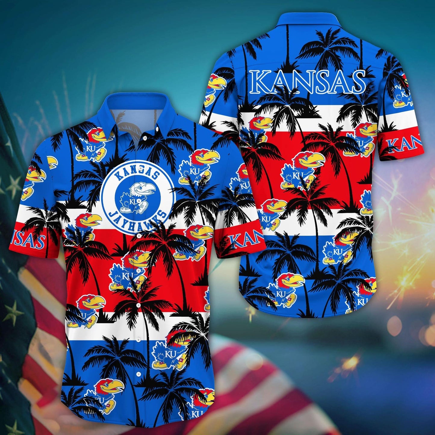Kansas Jayhawks - Aloha Shirt Trending Summer - Gift For Fan