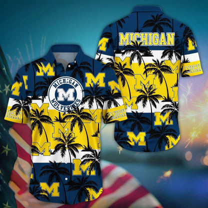 Michigan Wolverines - Aloha Shirt Trending Summer - Gift For Fan 