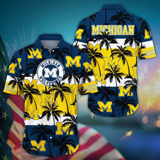 Michigan Wolverines - Aloha Shirt Trending Summer - Gift For Fan 
