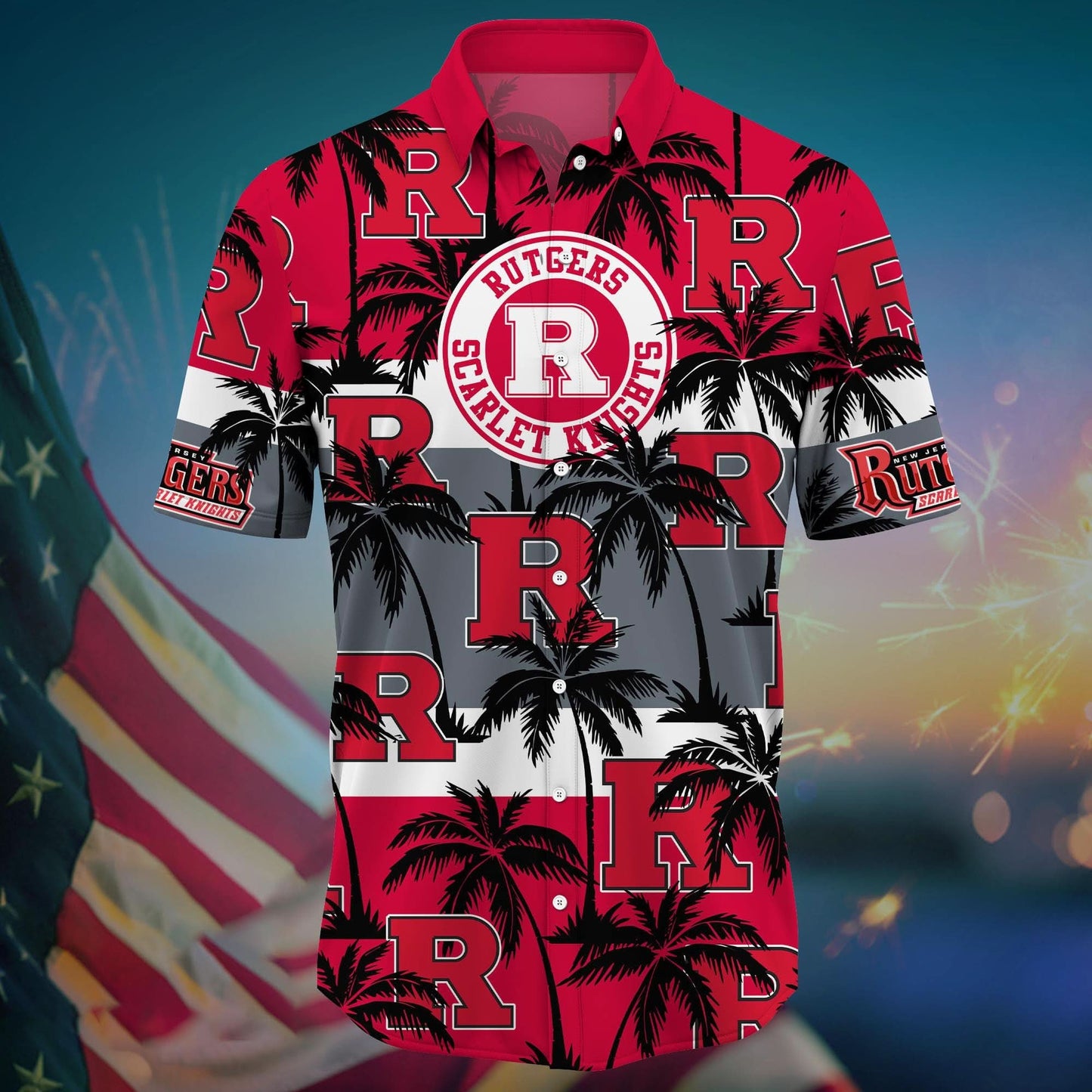 Rutgers Scarlet Knights - Aloha Shirt Trending Summer - Gift For Fan 