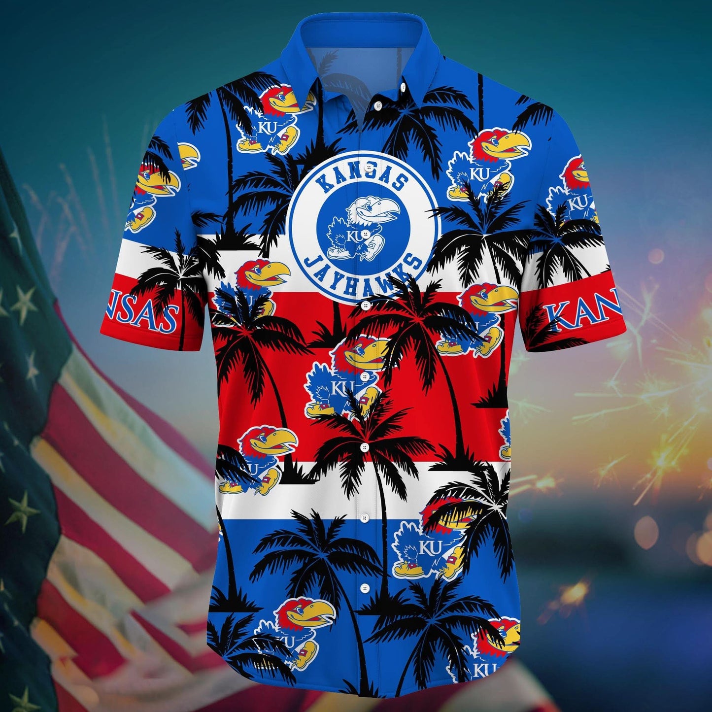 Kansas Jayhawks - Aloha Shirt Trending Summer - Gift For Fan 