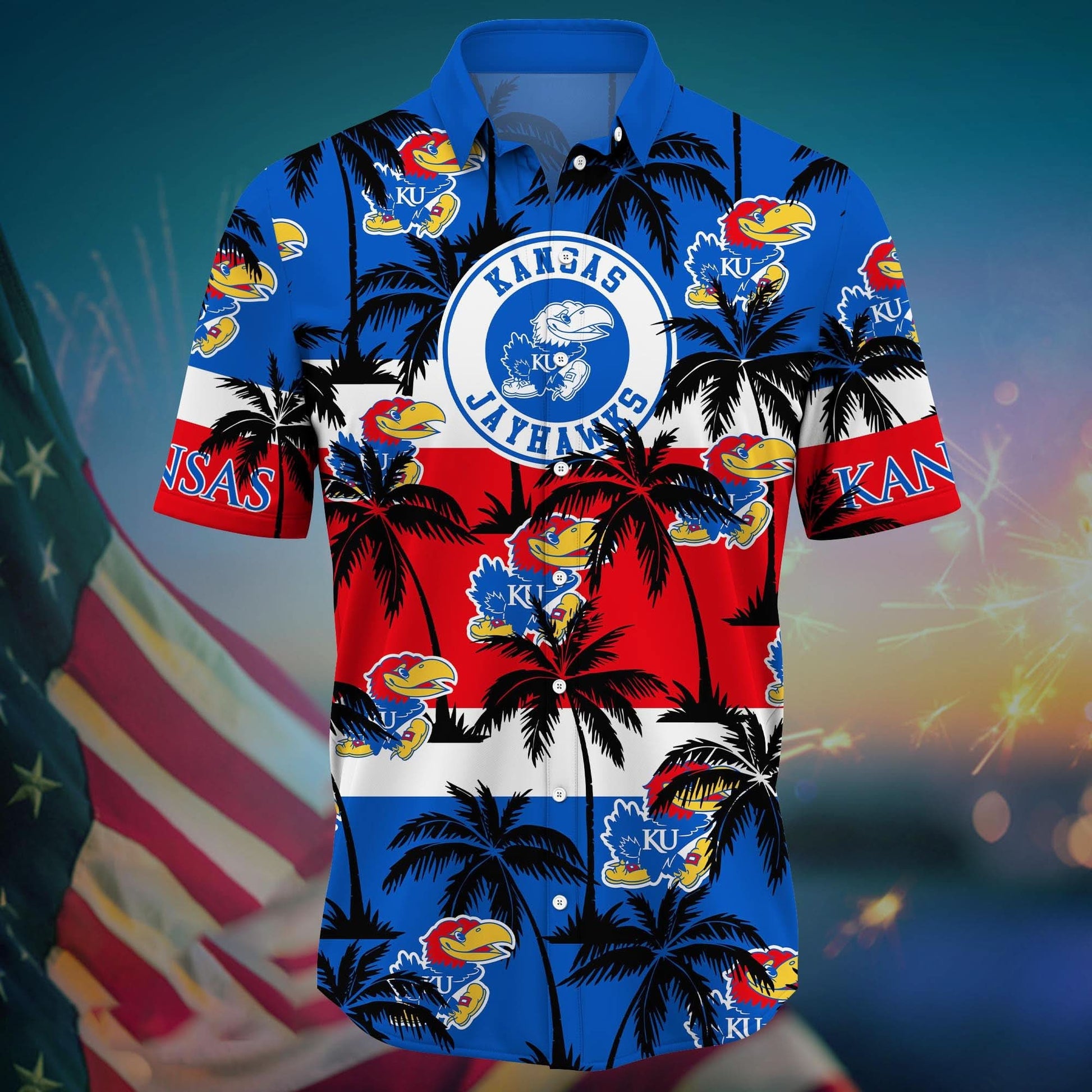Kansas Jayhawks - Aloha Shirt Trending Summer - Gift For Fan 