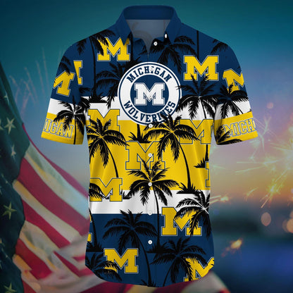 Michigan Wolverines - Aloha Shirt Trending Summer - Gift For Fan 