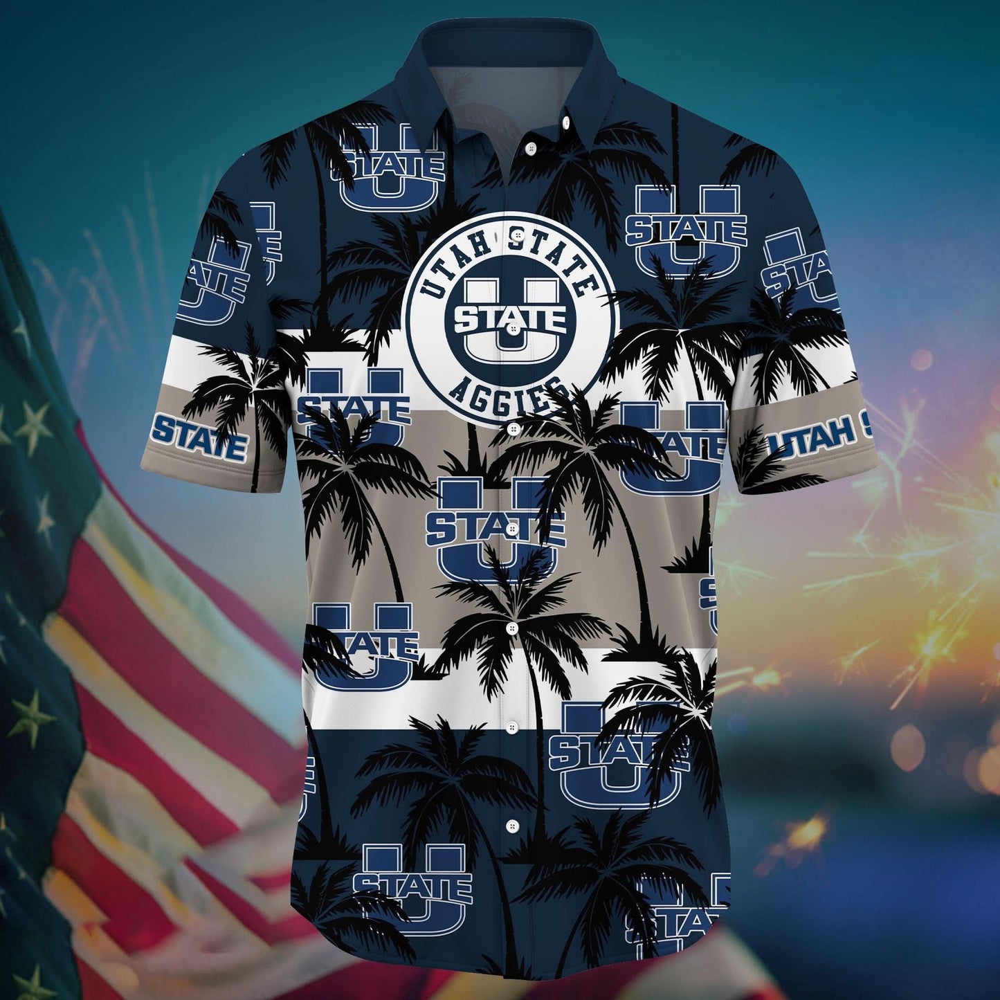Utah State Aggies - Aloha Shirt Trending Summer - Gift For Fan 