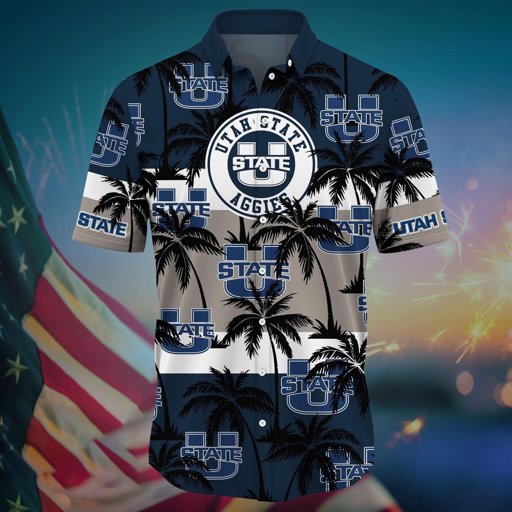Utah State Aggies - Aloha Shirt Trending Summer - Gift For Fan 