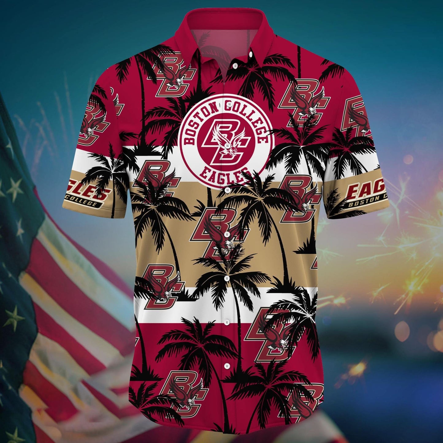 Boston College Eagles - Aloha Shirt Trending Summer - Gift For Fan 