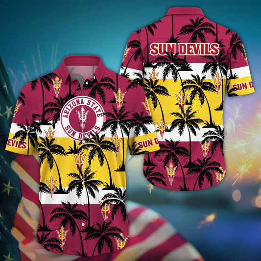 Arizona State Sun Devils - Aloha Shirt Trending Summer - Gift For Fan 