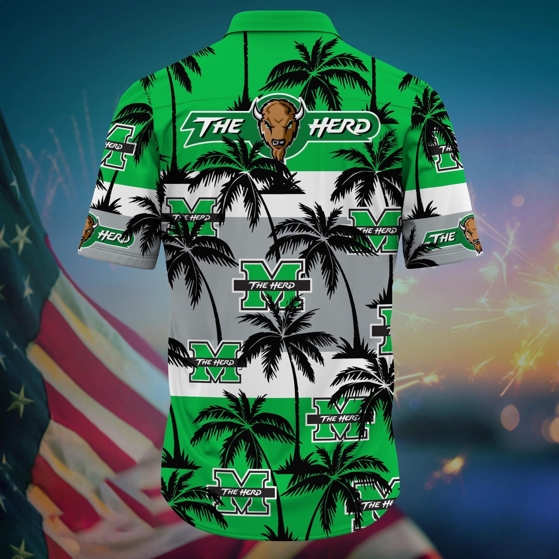 Marshall Thundering Herd - Aloha Shirt Trending Summer - Gift For Fan 