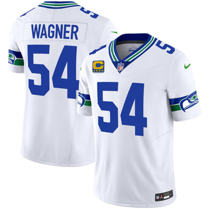 Seahawks Throwback & Gold Vapor Limited Jersey - All Stitched