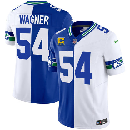 Seahawks Throwback & Gold Vapor Limited Jersey - All Stitched