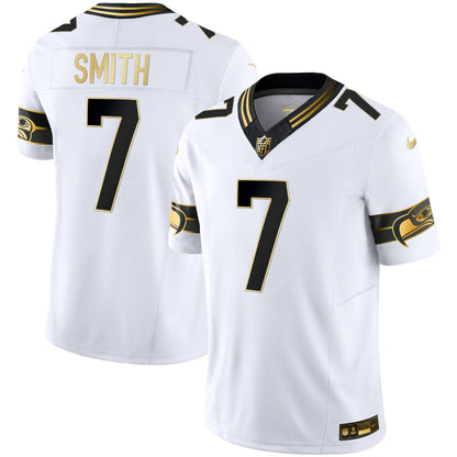 Seahawks Throwback & Gold Vapor Limited Jersey - All Stitched