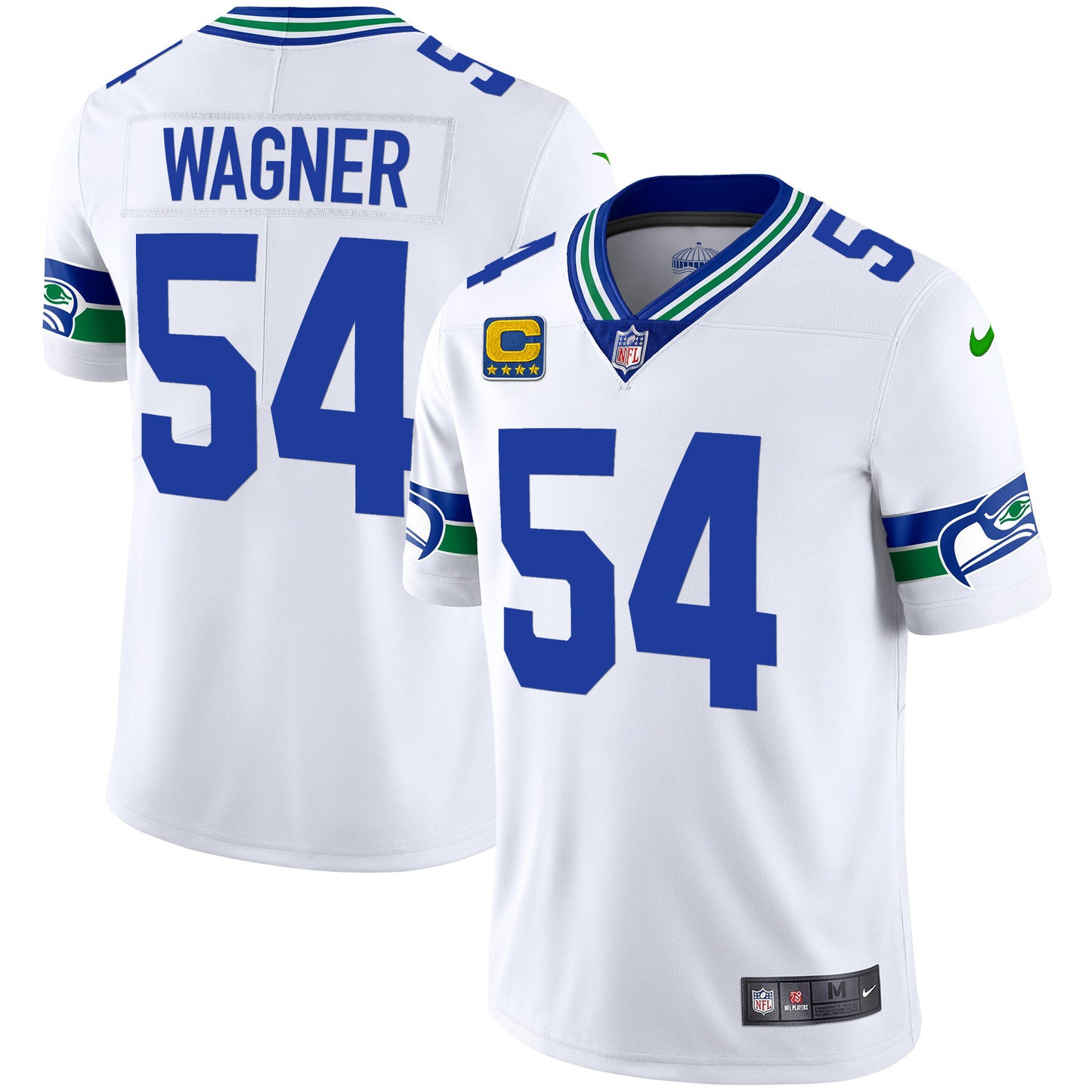 Seahawks Throwback & Gold Jersey - All Stitched