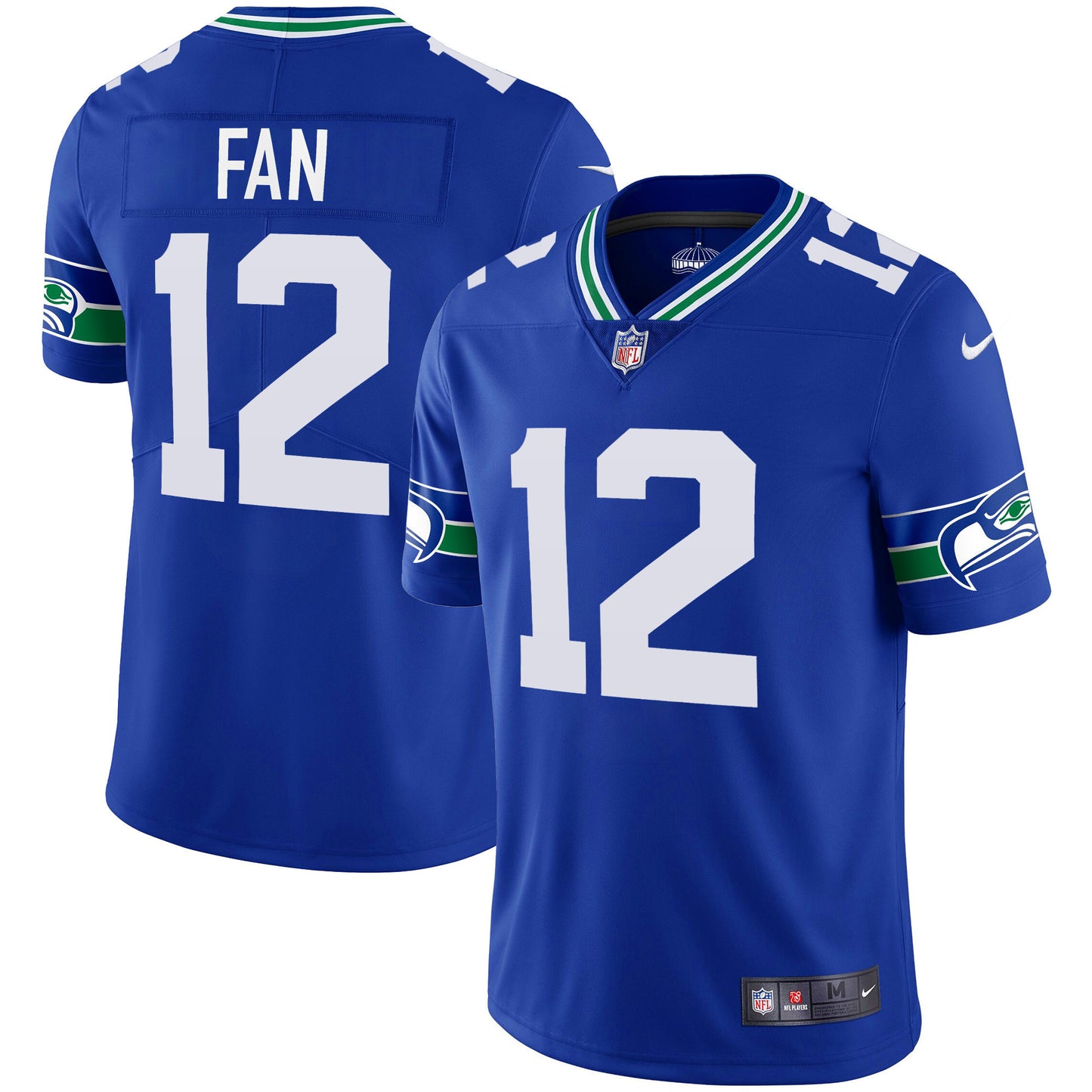 Seahawks Throwback & Gold Jersey - All Stitched