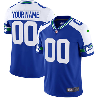 Seahawks Throwback & Gold Custom Jersey - All Stitched