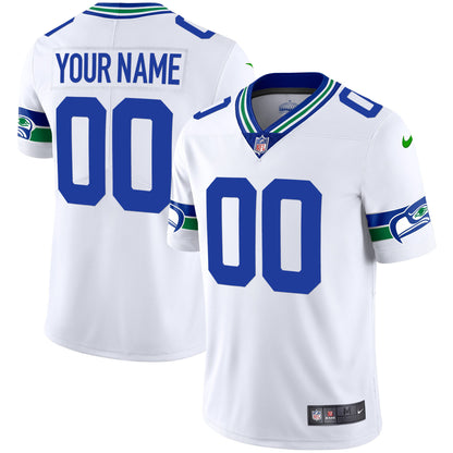 Seahawks Throwback & Gold Custom Jersey - All Stitched