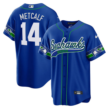 Seahawks Throwback & Gold Cool Base Jersey - All Stitched