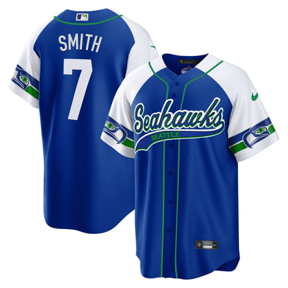 Seahawks Throwback & Gold Cool Base Jersey - All Stitched