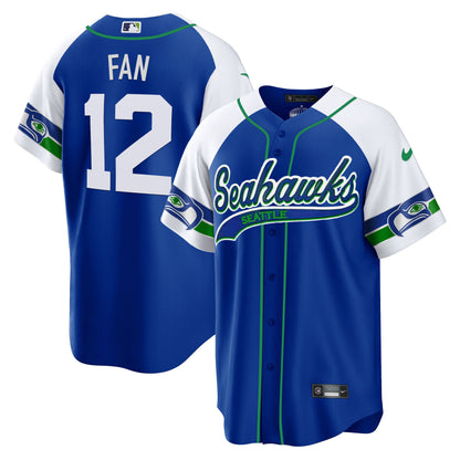 Seahawks Throwback & Gold Cool Base Jersey - All Stitched