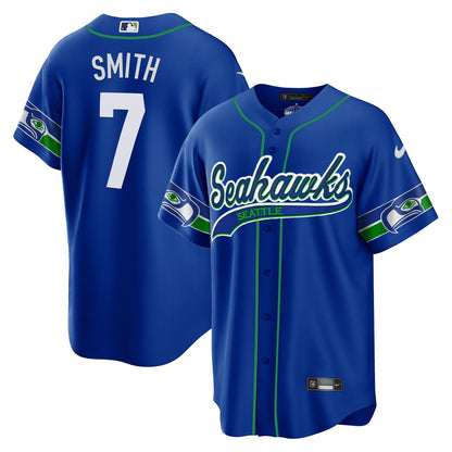 Seahawks Throwback & Gold Cool Base Jersey - All Stitched