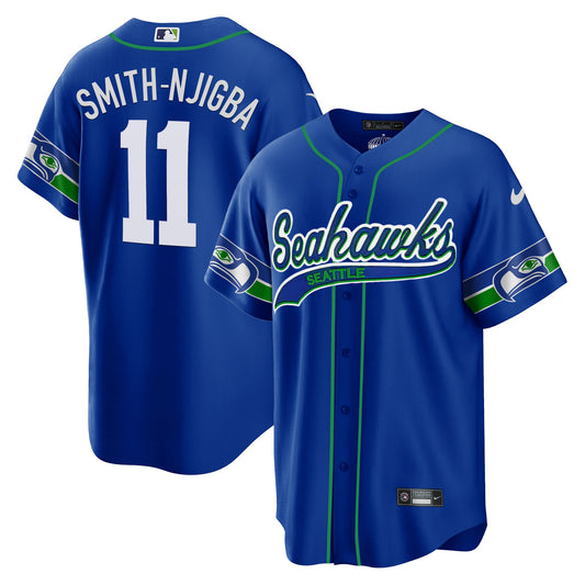 Seahawks Throwback & Gold Cool Base Jersey - All Stitched