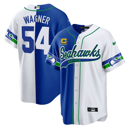 Seahawks Throwback & Gold Cool Base Jersey - All Stitched