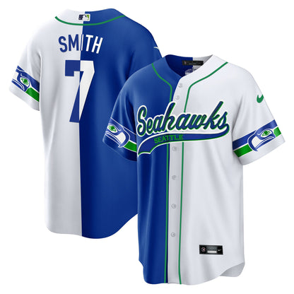 Seahawks Throwback & Gold Cool Base Jersey - All Stitched