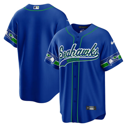 Seahawks Throwback & Gold Cool Base Jersey V2 - All Stitched