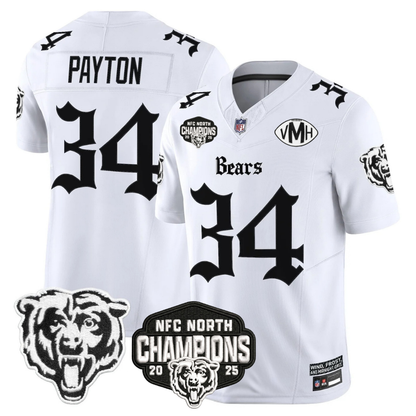 CHI 'Gothic Midway Legacy' NFC North Champions Patch Vapor Limited Jersey - All Stitched
