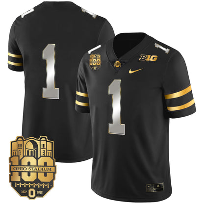 Ohio State Buckeyes Gold Jersey - All Stitched