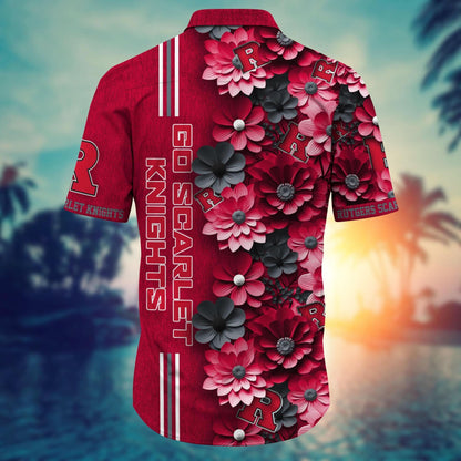Rutgers Scarlet Knights - Hawaiian Shirt Trending Summer - Gift For Fan 