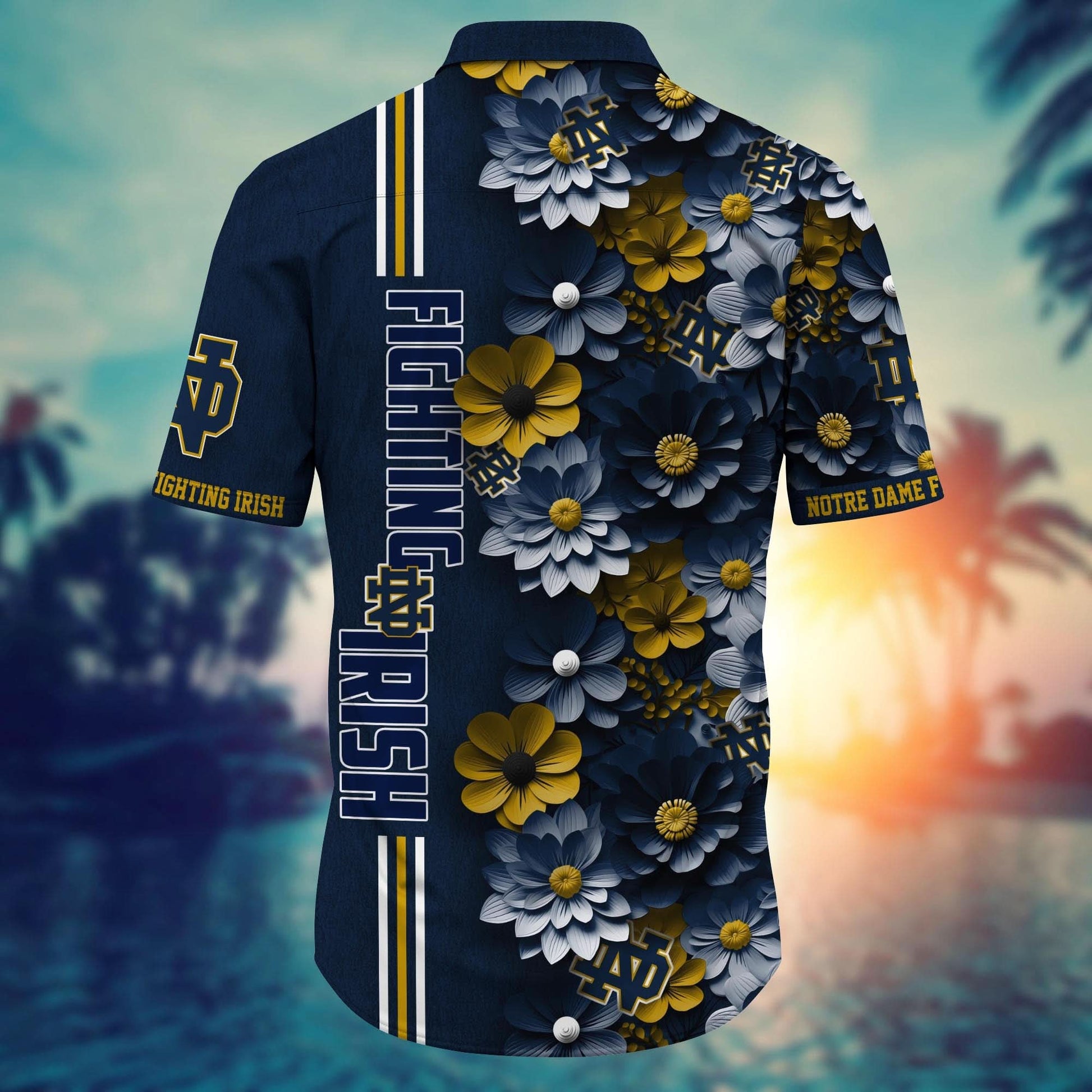 Notre Dame Fighting Irish - Hawaiian Shirt Trending Summer - Gift For Fan 