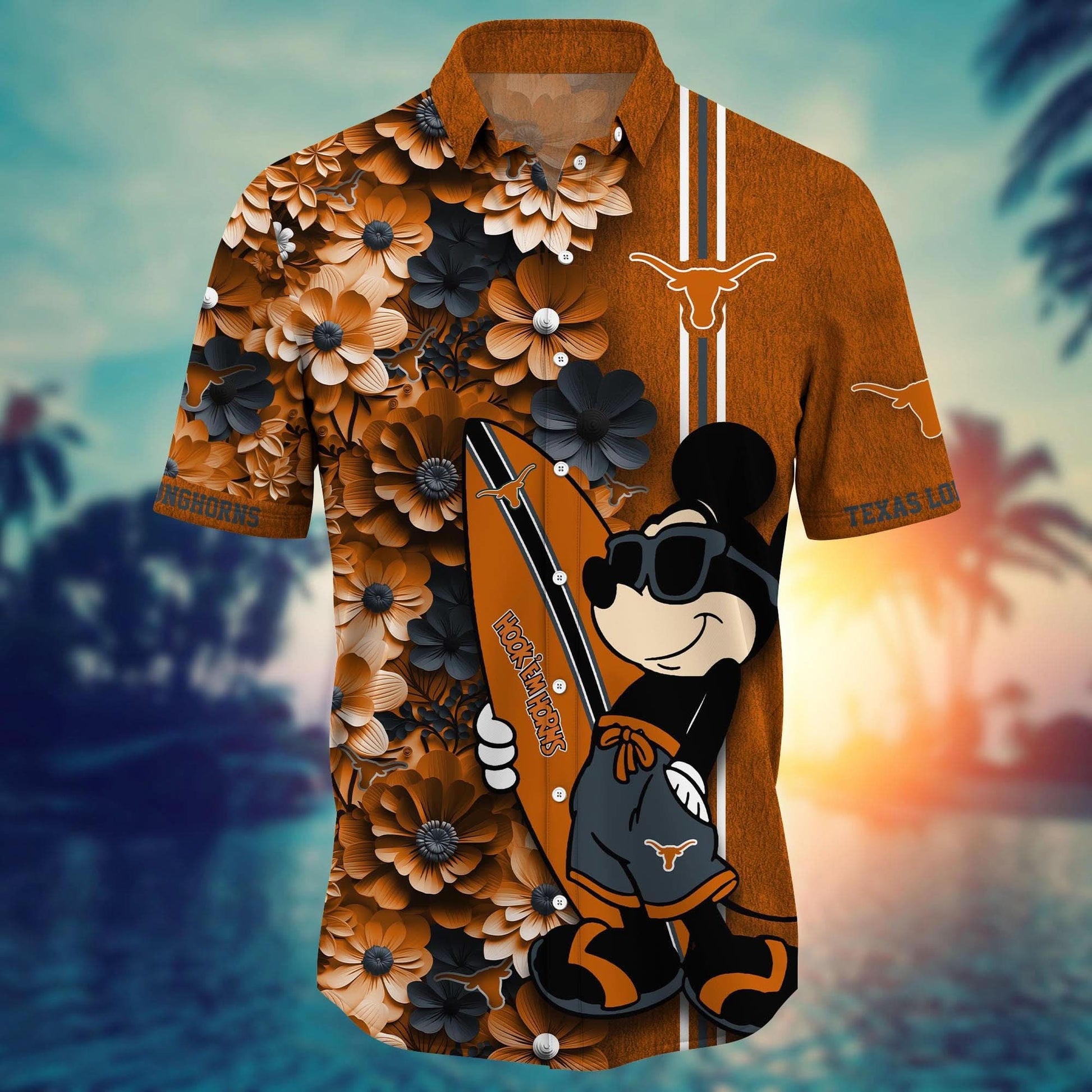 Texas Longhorns - Hawaiian Shirt Trending Summer - Gift For Fan 