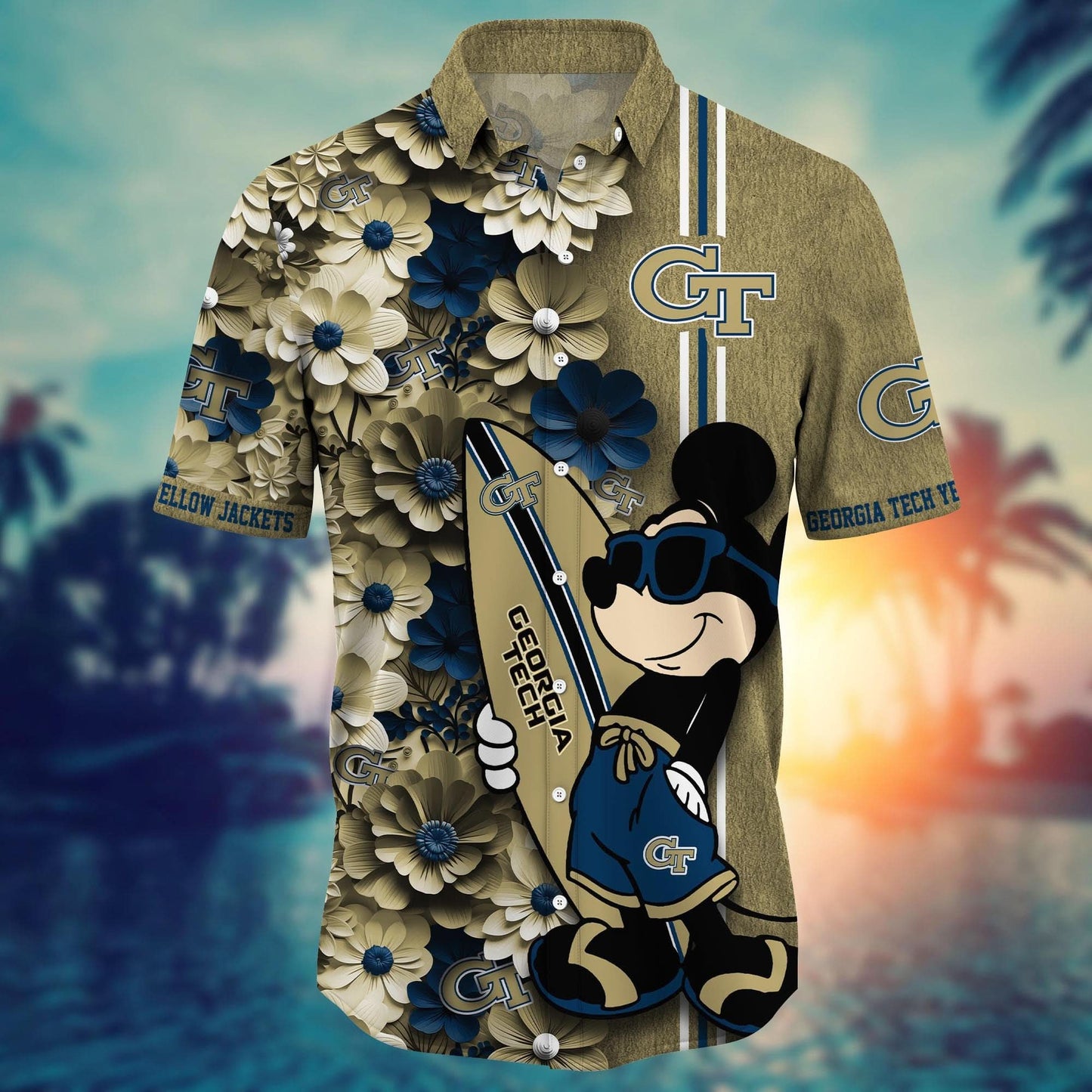 Georgia Tech Yellow Jackets - Hawaiian Shirt Trending Summer - Gift For Fan 
